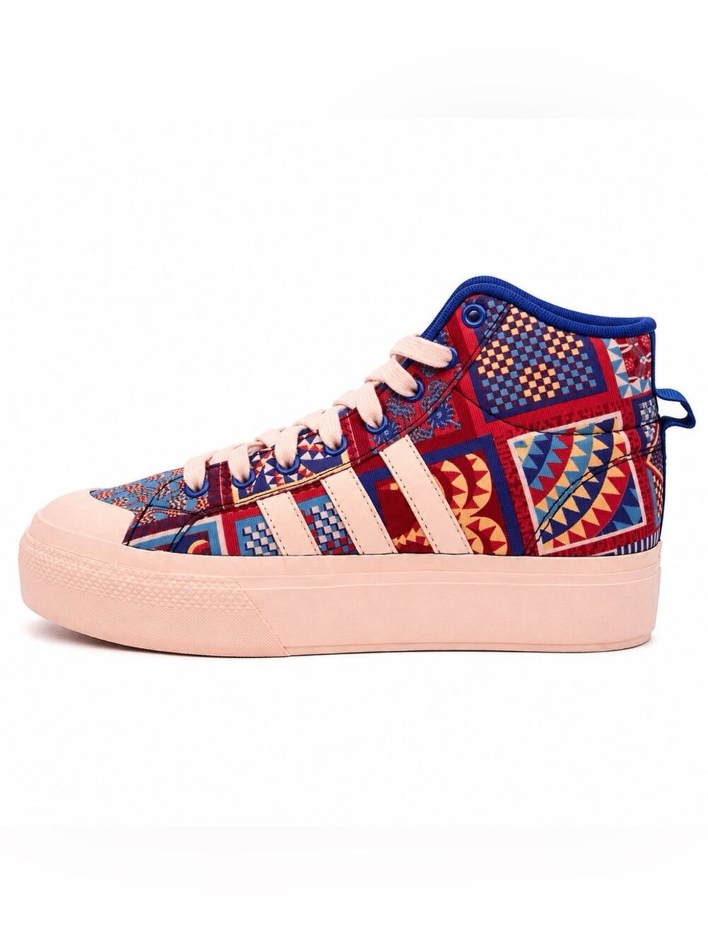 Adidas FARM Rio Bravada 2.0 Platform Mid Patchwork Sneakers Size 8.5